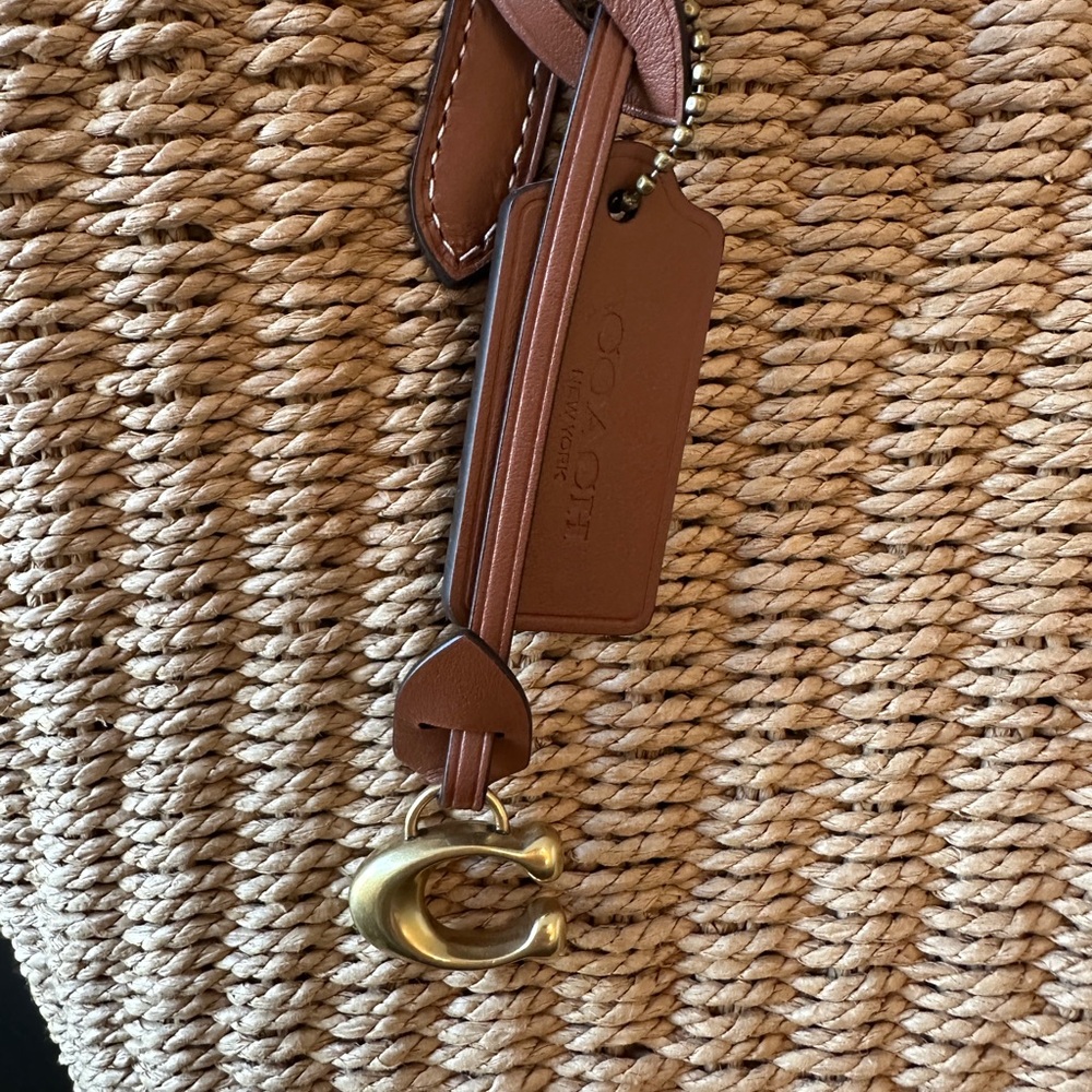 Coach Willow Small straw tote bag - Picture 2 of 6
